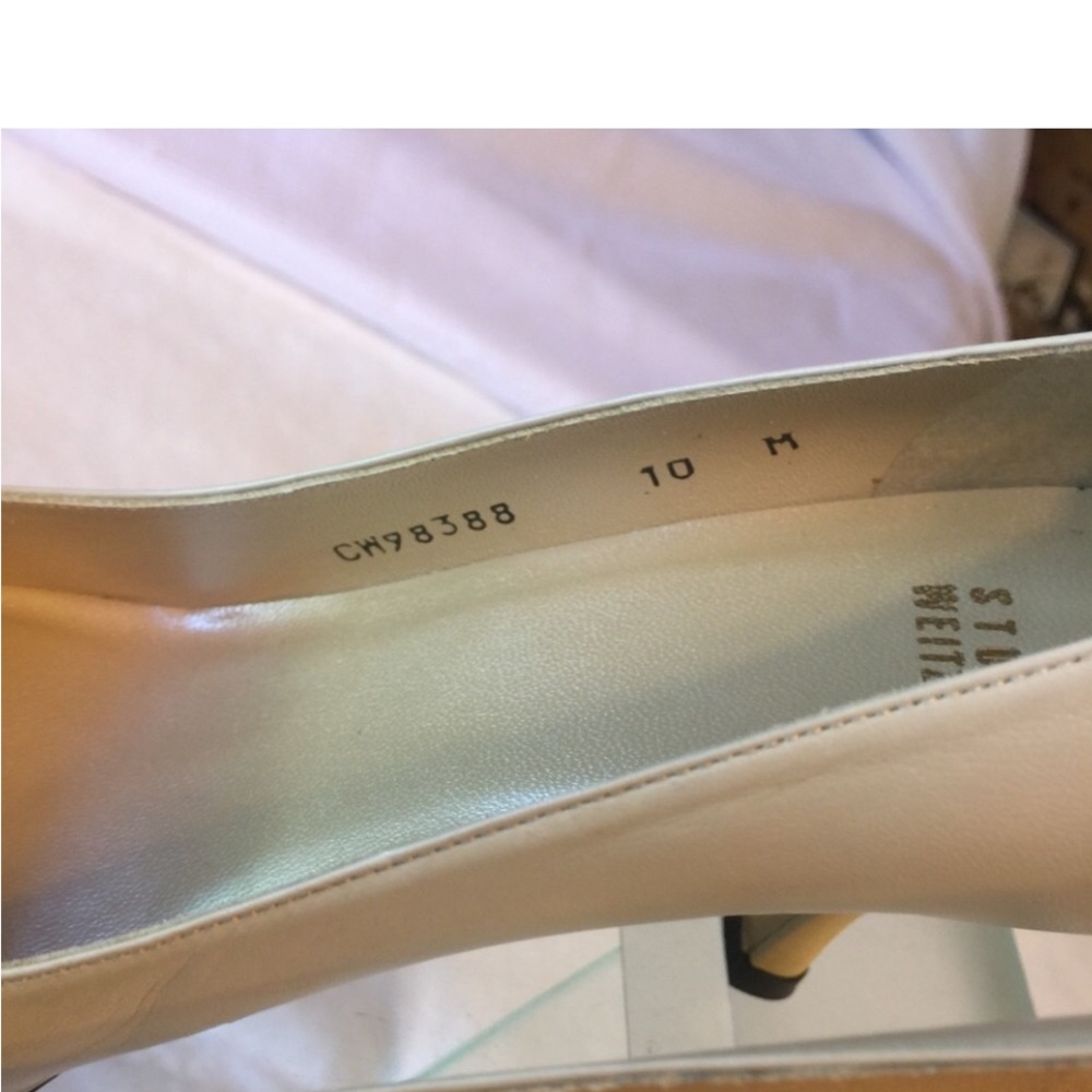 Stuart Weitzman Open Toe Yellow Heels Size 10 - image 4